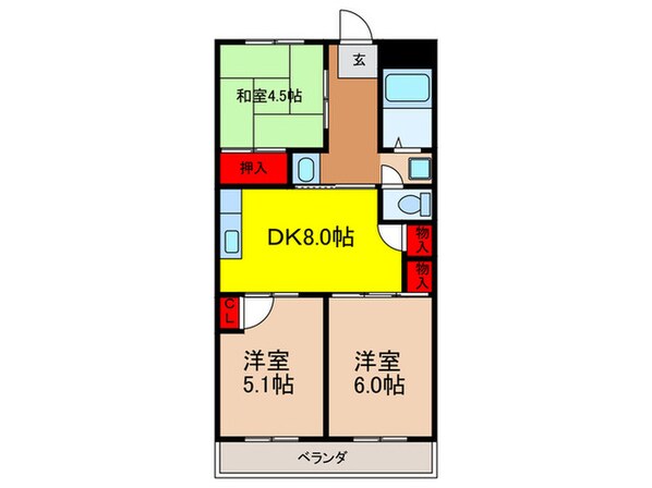 第ニ板倉ビルの物件間取画像